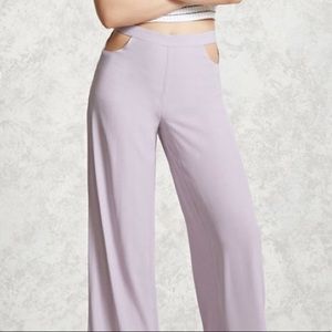 Forever 21 Wide Leg Cutout Pants